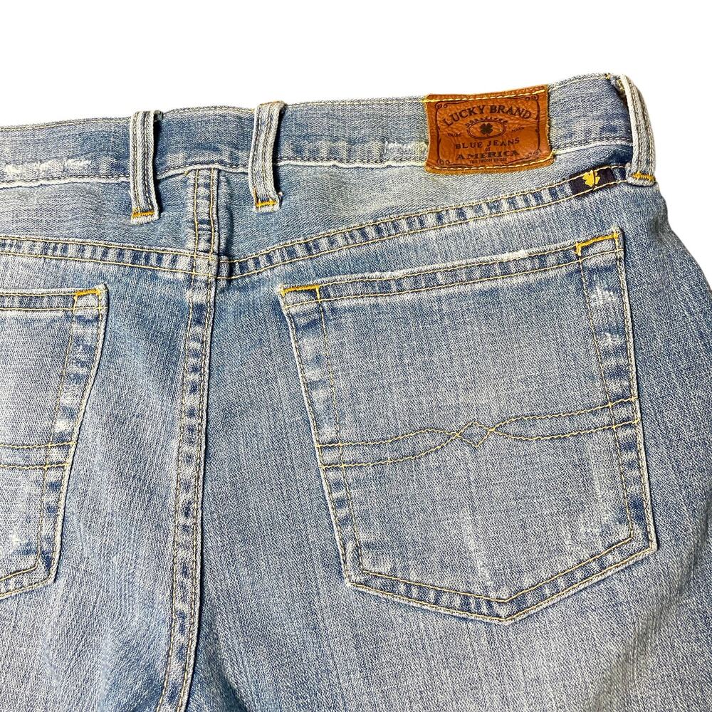 Lucky Brand Light Wash Jean Denim Cutoff Abbey Shorts Sz 4 / 27 - Picture 4 of 10